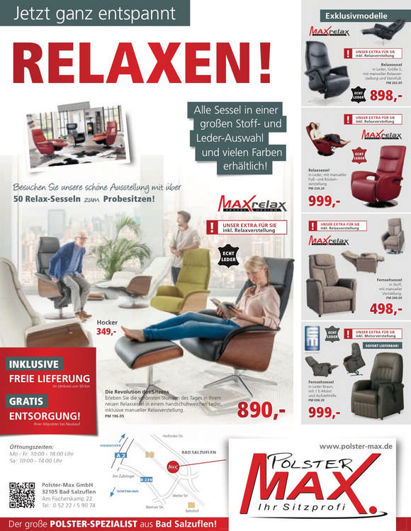 Möbel Aktionsseite