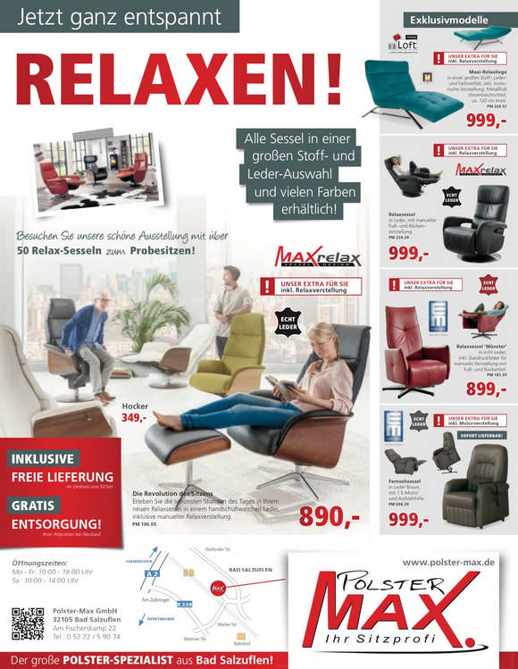 Möbel Aktionsseite